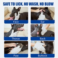 Lingettes jetables douces non tissées non parfumées pour animaux de compagnie, pour le bain des chiens et des chats, emballage en sachet, vente en gros, marque privée