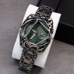 Low Moq Custom Logo Y2K Vintage Reloj de esfera grande para hombres Spider <span class=keywords><strong>Web</strong></span> Venom Alien Design Relojes de cuarzo - Product Image 3