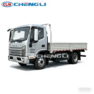 Camión de plataforma plana ligero JAC 4x2 con laterales abatibles, camión de carga de 4.5 toneladas, diésel, para transporte de mercancías, precio de fábrica - Product Image 2