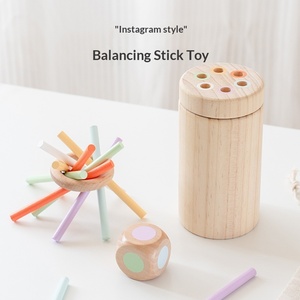 Ensemble de bâtons d'équilibre Montessori <span class=keywords><strong>en</strong></span> <span class=keywords><strong>bois</strong></span> pour enfants <span class=keywords><strong>en</strong></span> bas âge (0-3 ans) - Jouet éducatif sensoriel certifié CE/CPC - Product Image 3