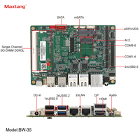 Ordinateur monocarte Maxtang série 35, carte mère SBC de 3,5 pouces avec 2 LAN, mémoire DDR3 DDR4, triple écran, système d'exploitation Windows ou Linux
