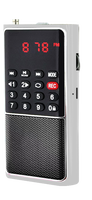 LCJ L-338 Ukuran Saku Mini Sepeda Motor Skuter Sepeda Motor USB/TF Mp3 Player dengan Speaker untuk Sepeda Motor