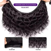 Extensiones de Cabello Humano Virgen Vietnamita de 15A, Ondulado, Tejido Rápido, Doble Trama, 100g, Negro Natural para Mujer