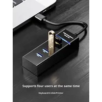 Hub USB 3.0 de 7 Puertos, Super Velocidad, Transferencia de Datos de 5 Gbps, con Cable de 0.3 m para Computadora Portátil, PC, Impresora, Disco Duro Externo, en Existencia