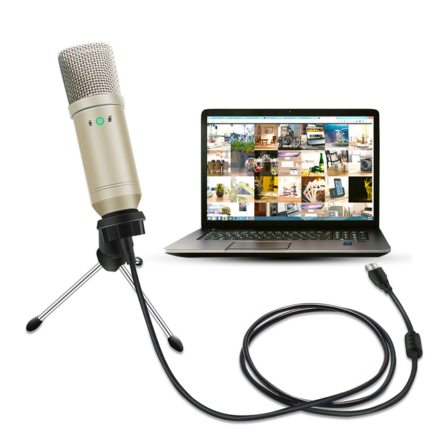GAM-U08 USB Condenser Microphone Kit Computer Microphone Studio Mic for Mobile Phone Laptop Streaming Podcast Pc Microphone