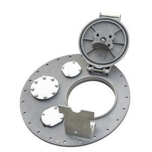 20인치 580mm 유럽 표준 알루미늄 합금 맨홀 커버 (오일 탱크 트럭용, 통기 밸브 없음) - Product Image 1