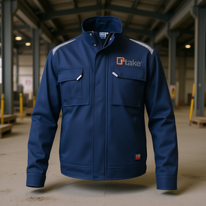 เสื้อแจ็คเก็ต Ttake รุ่นปกติ สีกรมท่า ไซส์ M เสื้อผ้าสำหรับทำงานเพื่อความปลอดภัย - Product Image 3