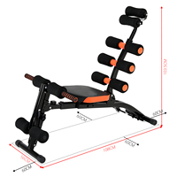 Équipement de fitness pour salle de sport à domicile, banc de musculation réglable, machines abdominales