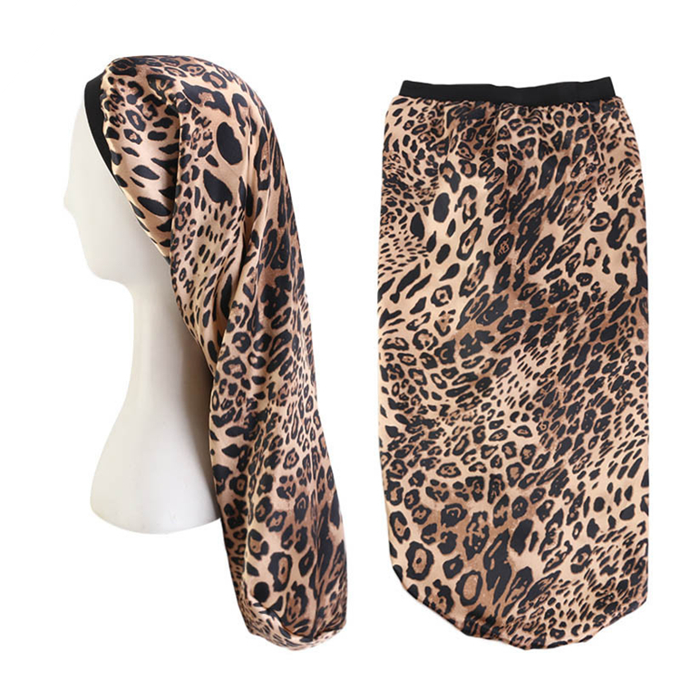 Цветочный принт длинный волос Ночной Чепчик для сна Красота Макияж головной убор сатин на заказ, Кепка с логотипом обертывание Рак Chemo Durag