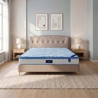 Fabricante de colchones de muelles Euro Top OEM/ODM en caja, colchón de muelles ensacados para hotel con espuma de alta densidad, colchón de lujo para hotel