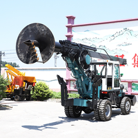 Foreuse rotative sur chenilles et roues FT Cummins Diesel 21m 25m 30m LR80, profondeur de forage max. 1000m, garantie 1 an, 80 KN.M PLC 30m