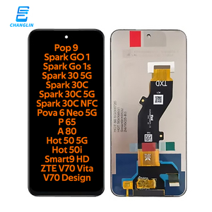Écran tactile LCD de remplacement en gros pour téléphones mobiles Tecno Spark Go 1/Go 02/Pop 9/Spark 30/30c, affichage FHD, dureté saphir - Product Image 1