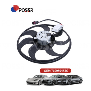 Motor de ventilador de radiador POSSR 12V coche 7L0959455G para Audi Q7 PORSCHE VW <span class=keywords><strong>VOLKSWAGEN</strong></span> Touareg V6 V10 movimiento azul - Product Image 2