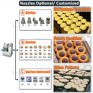 Máquina para hacer galletas de mantequilla y galletas de chocolate para uso comercial con moldeado y depósito de masa precisos - Product Image 6