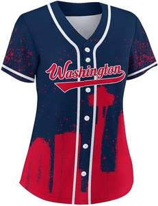 Camiseta de Béisbol Sublimada Personalizada XL Estilo Retro 100% Poliéster Transpirable, Absorbe la Humedad, Secado Rápido, Impresión Digital, Unisex - Product Image 1