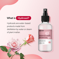 Hydrolat de rose de Damas 100% pur, brume de soin de la peau, hydratante et nourrissante, vaporisateur d'eau personnalisable, eau de rose naturelle