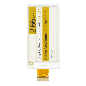Swi 2.66 Inch 2.66 ''152X296 Pixels Eink Display Module Digitale E-Reader Epaper Display - Product Image 3