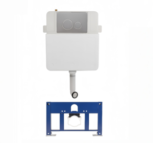 Cisterna de Pared Oculta Multiusos de HDPE Duradero con Doble Descarga para Baños de Hoteles, Hogares y Comercios - Product Image 1