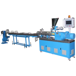 Plastic extrusion PE extruder, used twin screw extruder machines