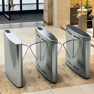 ระบบรักษาความปลอดภัยทางเข้าประตูแบบอัตโนมัติหมุนแบบไร้สัมผัสระบบรักษาความปลอดภัยสำหรับทางเข้าอาคารสำนักงานที่ทันสมัยล็อบบี้ - Product Image 5