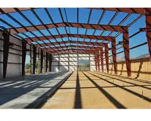 Kit bangunan logam pabrik bengkel las struktur baja gudang bangunan baja karbon baja tahan karat