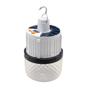 Lanterne solaire de camping rechargeable par USB, LED, télécommande, rétractable, portable, lumière d'urgence extérieure - Product Image 1