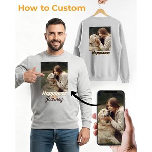 Chemise à manches longues personnalisée unisexe, taille S à 5XL, manches longues, design personnalisé, chemises pour hommes, vêtements d'été - Product Image 6