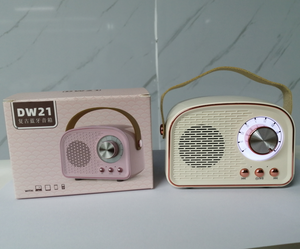 Retro Thanh Lịch Mini Xách Tay Bluetooth Loa Âm Thanh Nhà Hệ Thống Âm Nhạc Máy Nghe Nhạc Với Bt USB TF Thẻ AUX FM Đài Phát Thanh - Product Image 6