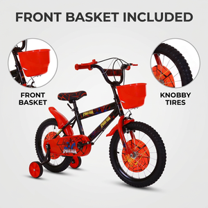 <span class=keywords><strong>Bicicleta</strong></span> Infantil Spider-Man de 12/<span class=keywords><strong>14</strong></span>/16 Pulgadas para Niños con Ruedas de Entrenamiento y Canasta, Juguete de Ciclismo para Niños al Aire Libre - Product Image 5