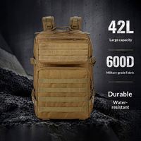 Sac à dos tactique multifonctionnel de grande capacité pour la randonnée en plein air, les voyages, imperméable, résistant à l'usure, pour le camping