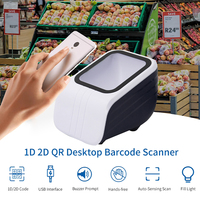 Lecteur de codes-barres de caisse JINGXIN, scanner de codes QR de bureau économique avec décodage multi-formats