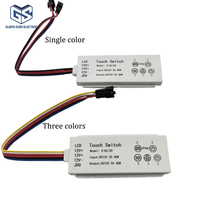Interrupteur Tactile Populaire DC12V-24V 5A à Détection de Mouvement Radar et Capteur de Présence Humaine, avec Fonction de Variation CCT (Trois Couleurs/Une Couleur) pour Éclairage de Miroir de Salle de Bain