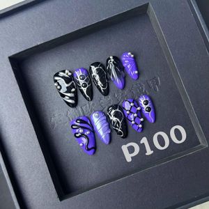Ensemble d'accessoires <span class=keywords><strong>de</strong></span> beauté <span class=keywords><strong>de</strong></span> salon en ABS souple <span class=keywords><strong>de</strong></span> haute qualité, 10 pièces, modèle français, <span class=keywords><strong>faux</strong></span> <span class=keywords><strong>ongles</strong></span> sculptés aux amandes, design long et carré - Product Image 2