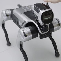 Robot chien bionique quadrupède IA domestique avec interaction vocale et tactile, suivi par caméra 4K, robot compagnon pour animaux de compagnie