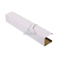 Panneaux muraux en profilé d'aluminium en forme de U de 1mm d'épaisseur pour le mur de fond intérieur et le plafond