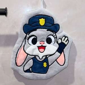 New Coral Fleece Cartoon Kuromi Cute Hanging Quick-Dry Absorbent Kitchen Sanitation <strong>Hand</strong> Wiper - Product Image 4