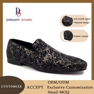Zapatos de Fiesta y Boda de Alta Calidad Hechos a Mano con Diseño de Diamantes, de Cuero Genuino, Cómodos, Transpirables, Ligeros, con Logotipo Personalizado - Product Image 4