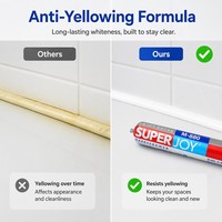 MS Polymer Sealant Perekat Silane yang Dimodifikasi Tahan Air Dapat Dicat Bebas Pelarut OEM Warna Kustom Kemasan Massal untuk Aluminium Kaca