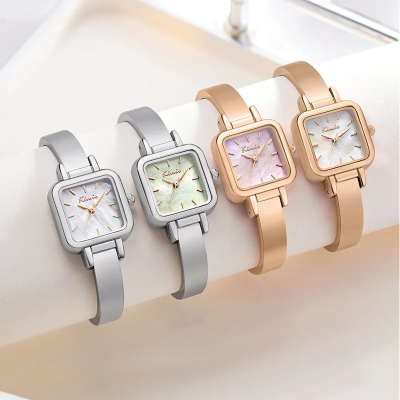 Nieuwe Trendy Rose Goud Mode Vrouwen Horloge Luxe Rvs Armband Horloges Dame