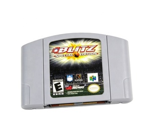 Cartouche de jeu rétro Blitz Silver édition spéciale pour <span class=keywords><strong>Nintendo</strong></span> <span class=keywords><strong>64</strong></span> version américaine NTSC, carte de jeu vidéo en plastique - Product Image 2