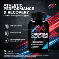 Kapsul Creatine Creatine Monohydrate Mikronisasi untuk Dukungan Otot di Gym, Suplemen Diet Olahraga