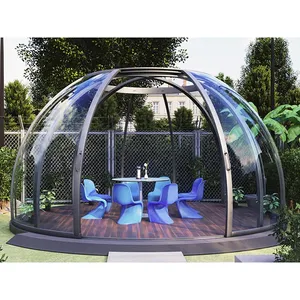 Hot Selling New Arrival PC Dome Hotel Polycarbonate Dome Tent Modular Prefab Dome House For Resorts Villa Garden