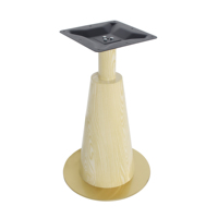Ventes directes d'usine de pieds de table en métal à grain de bois à usage intensif pour l'hôpital et l'extérieur Design moderne