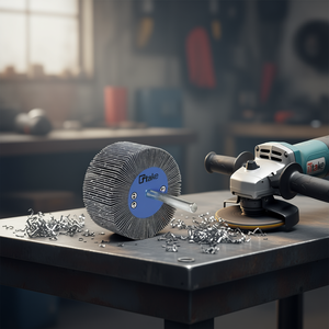 Disque à lamelles abrasif Ttake 80x50 mm, tige de 6 mm, grain 60, pour le meulage des métaux - Product Image 3