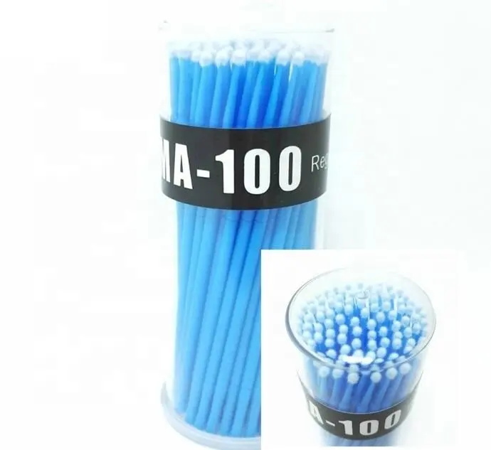 100pcs Usa E Getta Micro Pennelli Ciglia Mascara Bacchette Applicatore Bacchetta Ciglia Pennelli Spoolers Estensione Ciglia Strumenti di Trucco