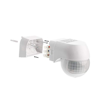 Détecteur de mouvement IP44 pour extérieur, étanche, à fixation murale, capteur infrarouge/interrupteur à capteur de mouvement orientable