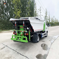 HEAVSTY Nouveau camion poubelle électrique automatique zéro émission 4,7 m³ sans fuite pour Dongfeng Huashen CLD5040ZZZEQBEV