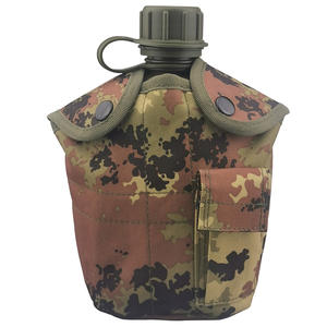 <b>Free</b> sample Personal Defense Equipment: Olive Green <b>Plastic</b> Water Bottle Canteen <b>Kettle</b> with Polyester Cover - Product Image 3