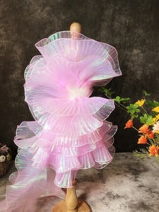 Cinta <span class=keywords><strong>de</strong></span> volantes plisada <span class=keywords><strong>de</strong></span> 15cm, encaje colorido <span class=keywords><strong>de</strong></span> Organza <span class=keywords><strong>para</strong></span> ropa artesanal, vestido <span class=keywords><strong>de</strong></span> boda <span class=keywords><strong>para</strong></span> <span class=keywords><strong>fiesta</strong></span> <span class=keywords><strong>de</strong></span> muñecas, Stock - Product Image 2