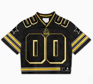 Camiseta de Fútbol Americano Juvenil Personalizada al por Mayor de Fábrica, Malla Ligera y Transpirable de Alta Calidad, Tablas de Tallas de EE. UU. Disponibles - Product Image 1